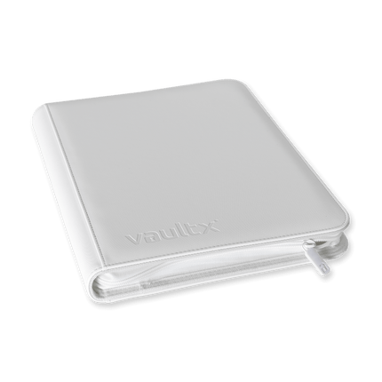 Vault X: 9-Pocket Exo-Tec® Zip Binder (White Edition)