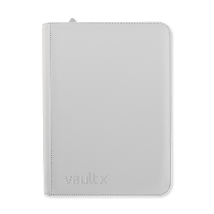 Vault X: 9-Pocket Exo-Tec® Zip Binder (White Edition)