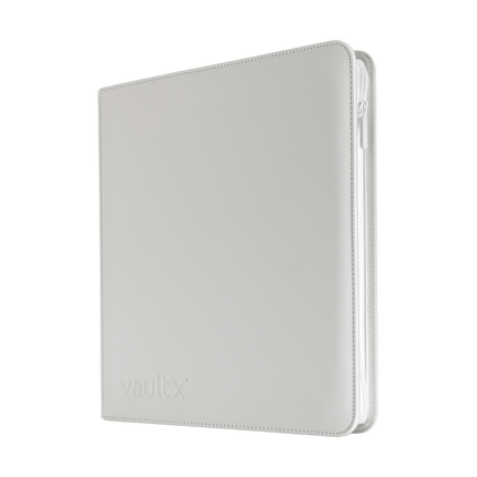 Vault X: 12-Pocket Exo-Tec® Zip Binder (White Edition)