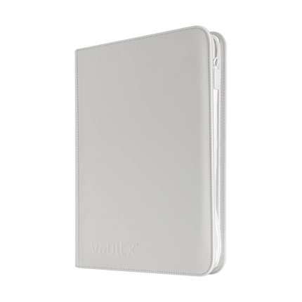 Vault X: 9-Pocket Exo-Tec® Zip Binder (White Edition)