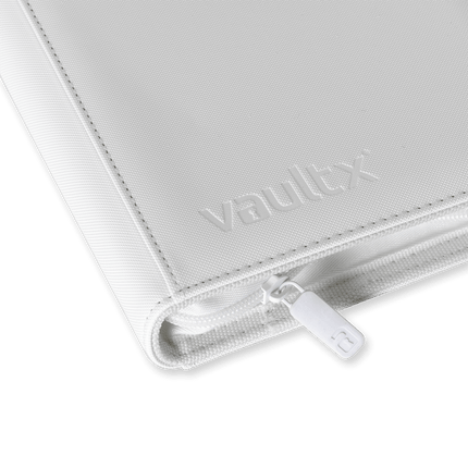 Vault X: 12-Pocket Exo-Tec® Zip Binder (White Edition)