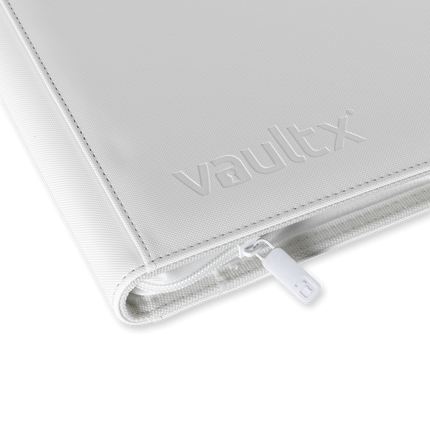 Vault X: 9-Pocket Exo-Tec® Zip Binder (White Edition)