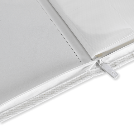 Vault X: 9-Pocket Exo-Tec® Zip Binder (White Edition)