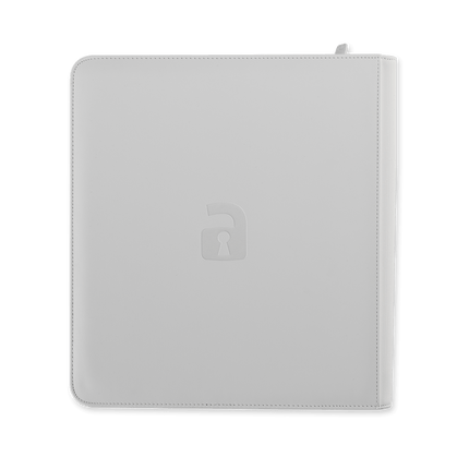 Vault X: 12-Pocket Exo-Tec® Zip Binder (White Edition)