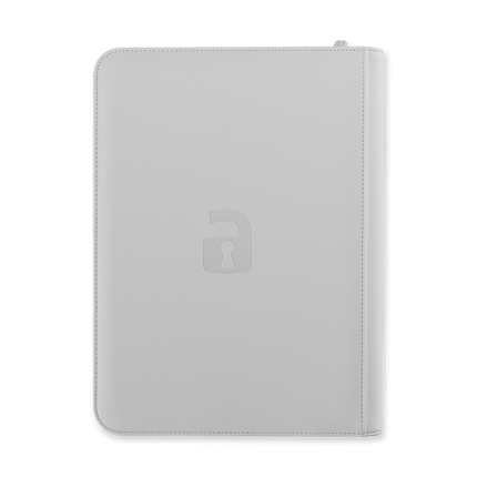 Vault X: 9-Pocket Exo-Tec® Zip Binder (White Edition)