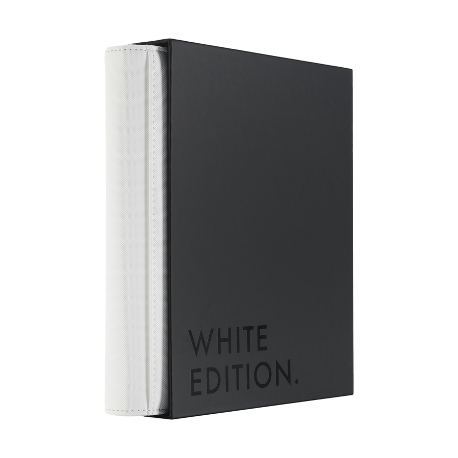 Vault X: 9-Pocket Exo-Tec® Zip Binder (White Edition)