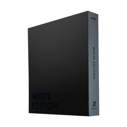 Vault X: 12-Pocket Exo-Tec® Zip Binder (White Edition)