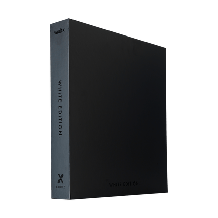 Vault X: 12-Pocket Exo-Tec® Zip Binder (White Edition)