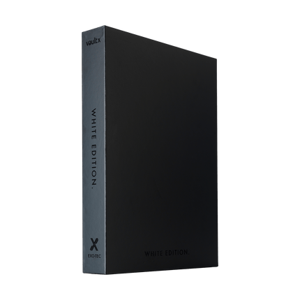 Vault X: 9-Pocket Exo-Tec® Zip Binder (White Edition)